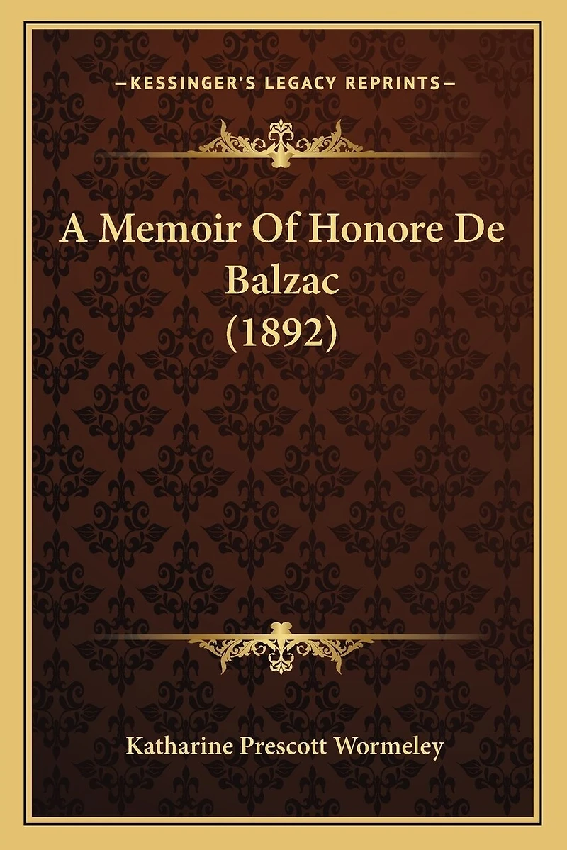 A Memoir Of Honore De Balzac (1892)