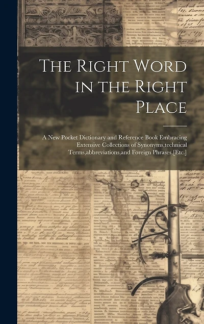 The Right Word in the Right Place: A New Pocket Dictionary and Reference Book Embracing Extensive Collections of Synonyms, technical Terms, abbreviations, and Foreign Phrases, [Etc.]