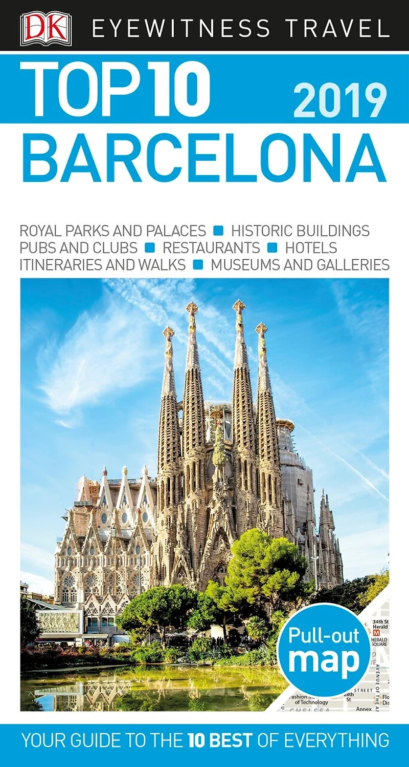 DK Top 10 Barcelona: lists for your perfect trip, plus an all-weather folded map