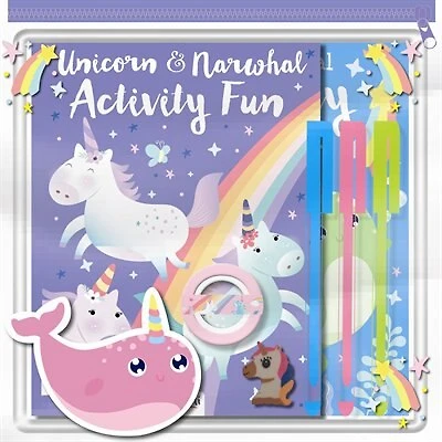 PENCIL CASE PACKS UNICORNS & NARWHALS