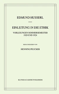 Einleitung In Die Ethik: Vorlesungen Sommersemester 1920/1924