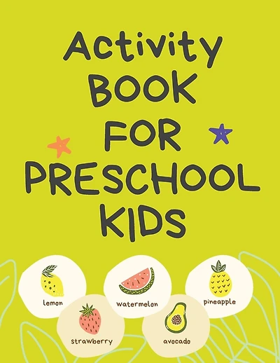 Activity Book For Preschool Kids.contains The Alphabet, Tracing Letters, Coloring Pages, Prepositions, Crosswords, Maze And Many More.