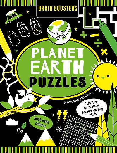 Brain Boosters Planet Earth Puzzles (with Neon Colors): Activities For Boosting Problem-solving Skills