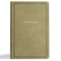 KJV Large Print Personal Reference Bible, Earthen SuedeSoft LeatherTouch