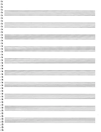 74. Spiral Book: 10-Stave: Passantino Manuscript Paper