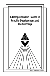 A Comprehensive Course Psychic Development and Mediumship