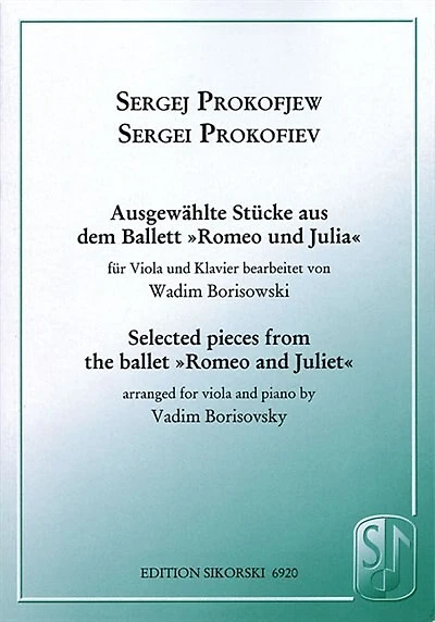 8 Pieces from Romeo and Juliet: for Viola and Piano