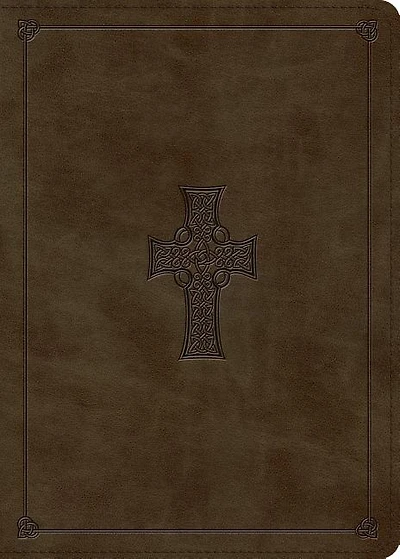 Esv Macarthur Study Bible (trutone, Olive, Celtic Cross Design)