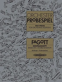 Test Pieces for Orchestral Auditions - Bassoon, Double Bassoon: Sheet