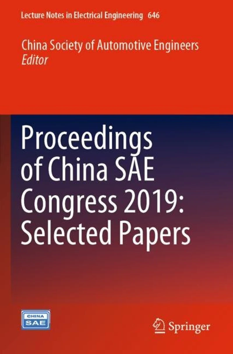 Proceedings of China SAE Congress 2019: Selected Papers