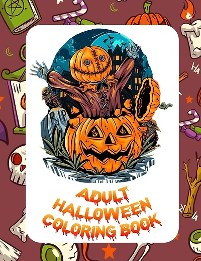 Adult Halloween Coloring Book: Coloring Books For Adults Funny Dark Page Edition, Horror Coloring Books For Adults