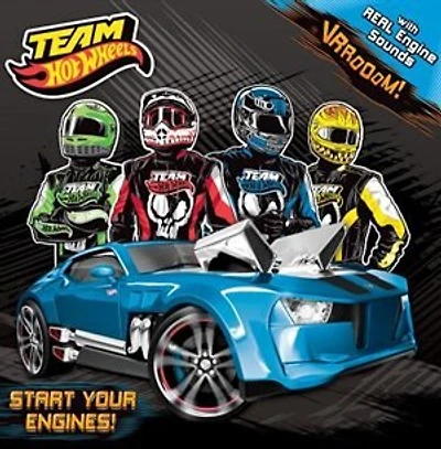 Hot Wheels Book to Color with Sticker Scenes Start Your Engines