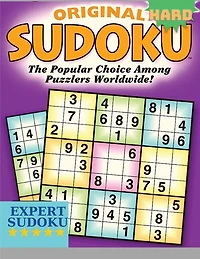 Hard Sudoku Brain Games: Logic Puzzles, Solutions Included, Large Print, Classic Sudoku