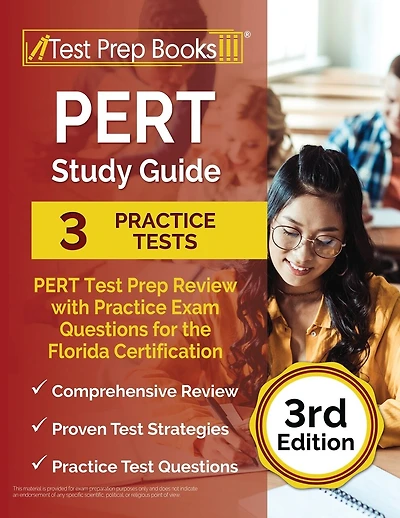 PERT Study Guide: PERT Test Prep Review with 3 Practice Exams for the Florida Certification [3rd Edition]