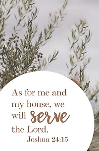 As For Me and My House  Bulletin (Pkg 100) General Worship