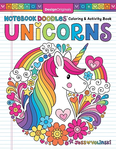 Notebook Doodles Unicorns: Coloring And Activity Book