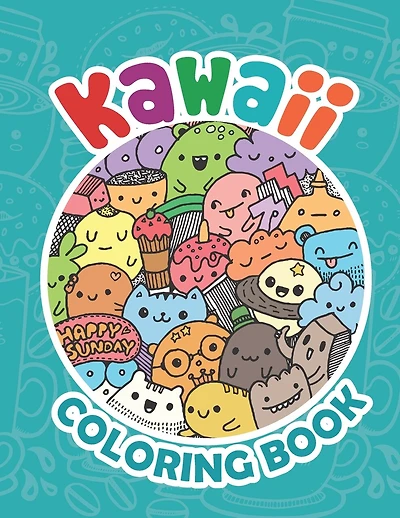 Kawaii Coloring Book: Coloring Book For Adults And Kids Relaxing & Inspiration, Kawaii Coloring Books For Girls