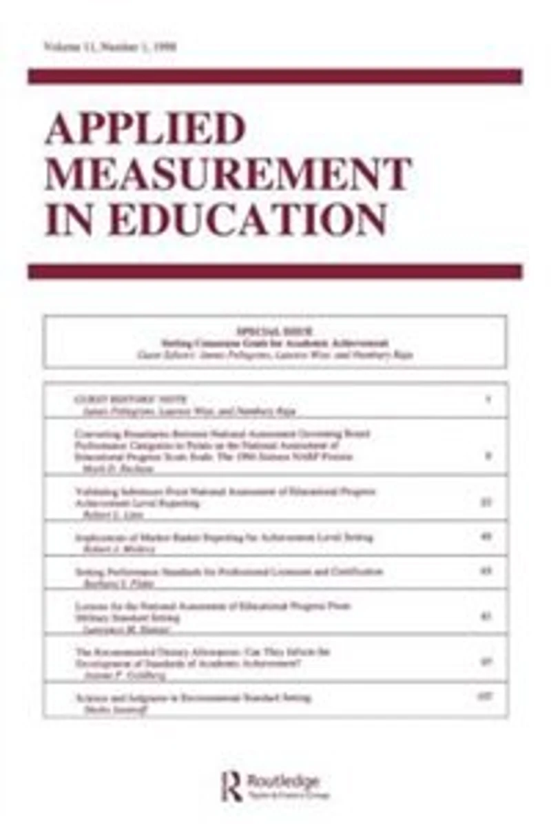Setting Consensus Goals For Academic Achievement: A Special Issue Of Applied Measurement Education