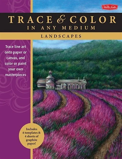 Landscapes: Trace Line Art Onto Paper Or Canvas, And Color Or Paint Your Own Masterpieces