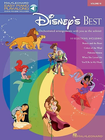 Disney's Best: Easy Piano Play-along Volume 15