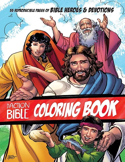 The Action Bible Coloring Book: 55 Reproducible Pages of Heroes and Devotions