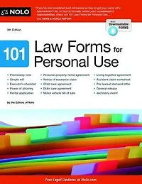 101 Law Forms For Personal Use