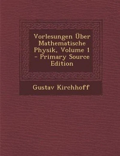 Vorlesungen Über Mathematische Physik, Volume 1 - Primary Source Edition
