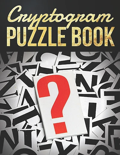 Cryptogram Puzzle Book: Cryptograms Puzzle Books for Adults, Challenging cryptograms, Great for boosting your brain's abilities