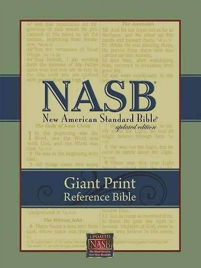 Giant Print Reference Bible-nasb