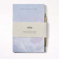 Magnetic Notepad with Pen, Clouds