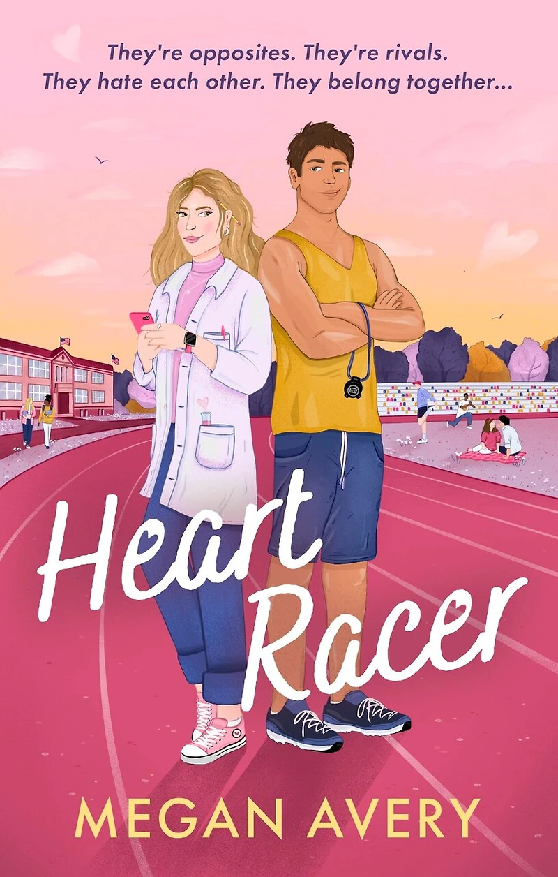 Heart Racer: STEM meets sports romance this spicy, slow-burn, nerd/jock, academic rivals rom com