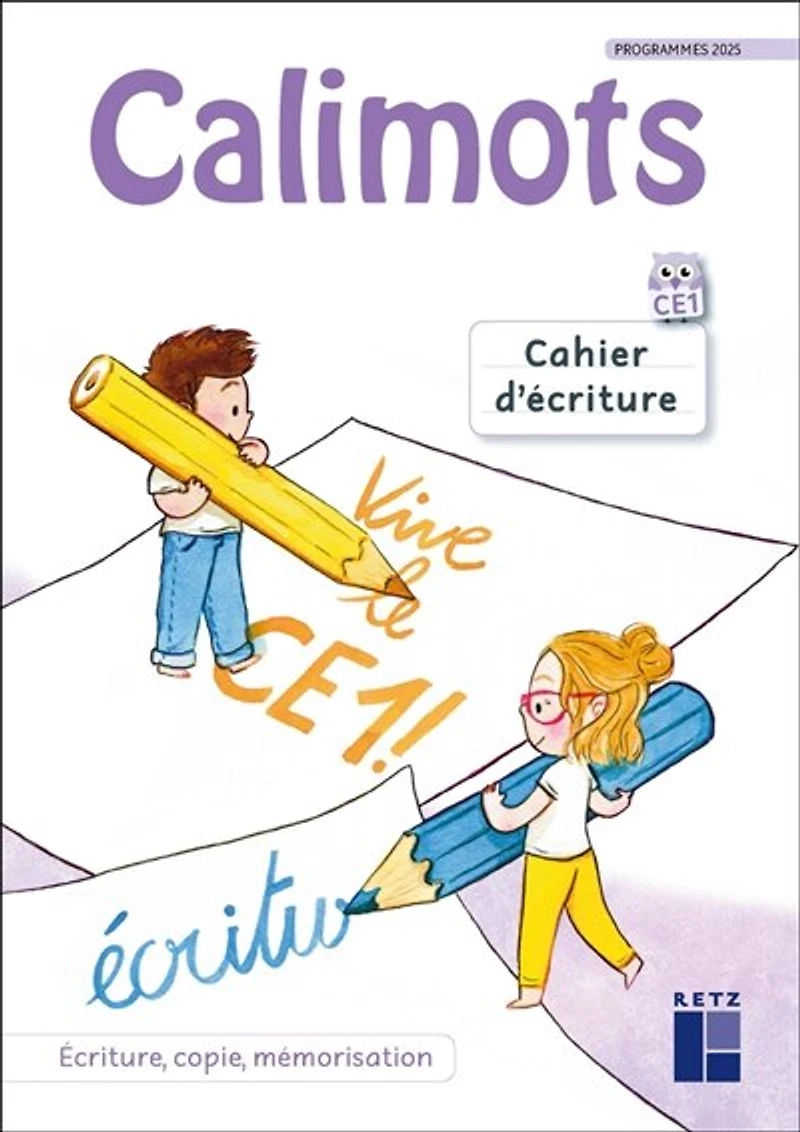 Calimots, CE1: cahier d'écriture