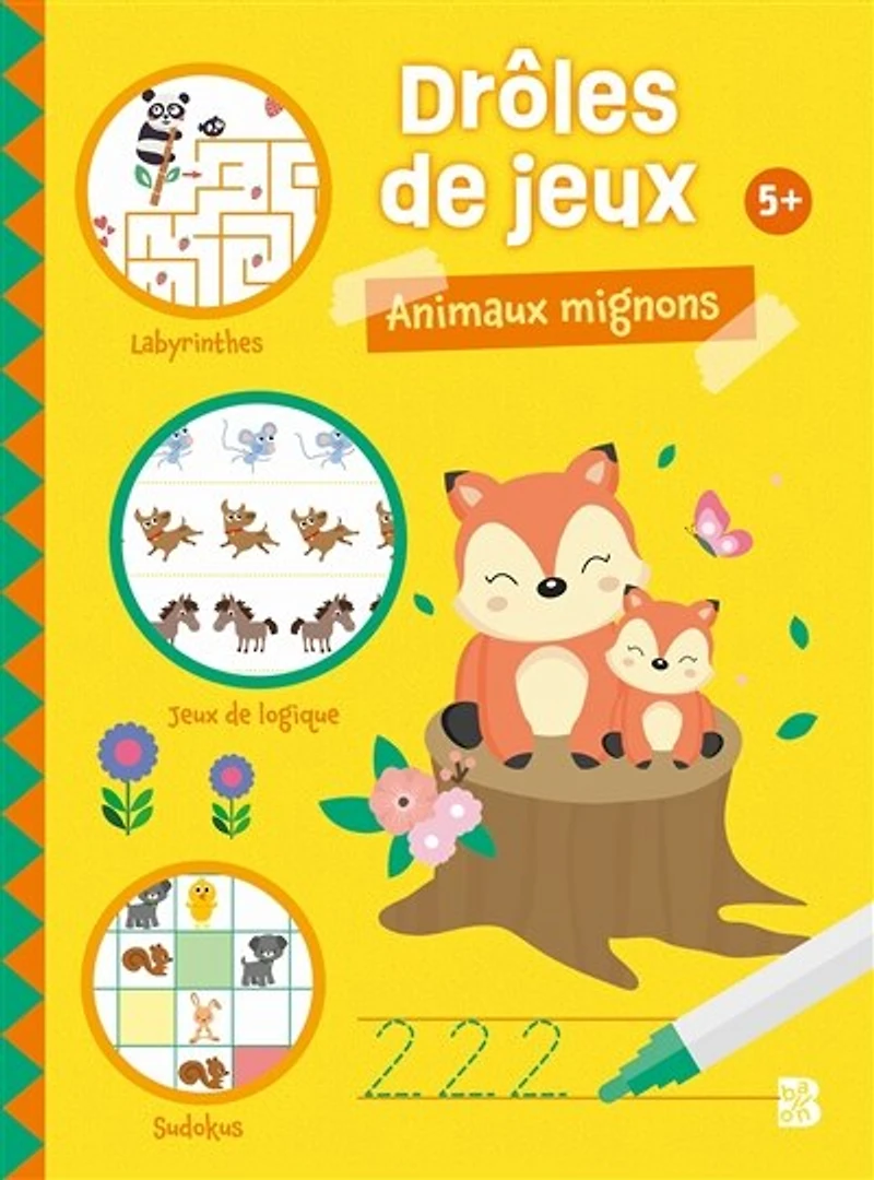 Animaux mignons: drôles de jeux 5+