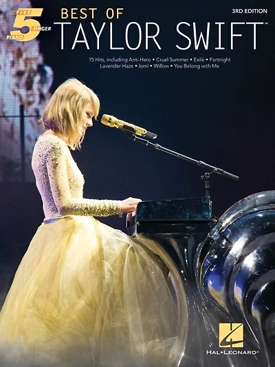 Best of Taylor Swift - 15 Hits Arranged for Five-Finger Piano