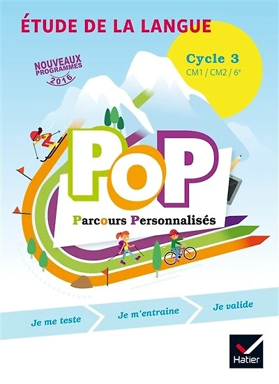 Pop parcours personnalisés, étude de la langue: cycle 3, CM1, CM2, 6e