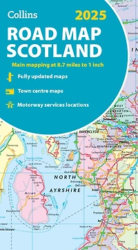 Collins Road Map of Scotland 2027 (Folded map): Clear, easy-to-read mapping