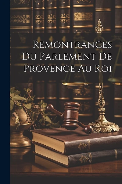 Remontrances Du Parlement De Provence Au Roi