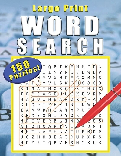 Wood Search Book: 150 puzzles with solutions, 8.5 x 11, soft cover, glossy finish