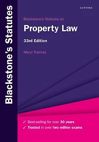 Blackstones Statutes on Property Law