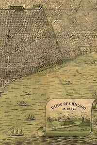 1893 Bird's Eye View Map Of Chicago - A Poetose Notebook / Journal / Diary (50 Pages/25 Sheets): A Poetose Notebook / Journal / Diary (50 Pages/25 Sheets)