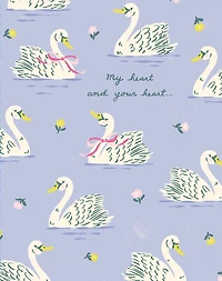 Love Muchly Greeting Cards: Love - My heart and your heart (Pack of 6)