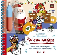 L' atelier du Père Noël: peins avec de l'eau pour voir apparaître les couleurs !