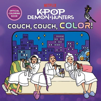 KPop Demon Hunters: Couch, Couch, Color! Official Coloring Book