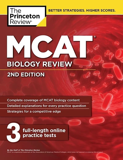 Princeton Review MCAT Biology Review, 4th Edition: Complete Content Prep + Practice Tests