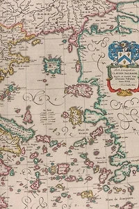 17th Century Map Of Greece - A Poetose Notebook / Journal / Diary (50 Pages/25 Sheets): A Poetose Notebook / Journal / Diary (50 Pages/25 Sheets)