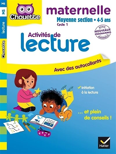 Activités de lecture pour faire mes premiers pas en !: moyenne section, 4-5 ans