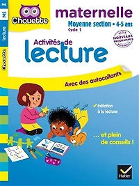 Activités de lecture pour faire mes premiers pas en !: moyenne section, 4-5 ans