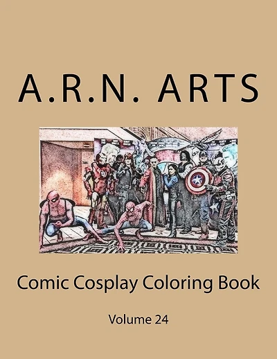 Comic Cosplay Coloring Book: Volume 24