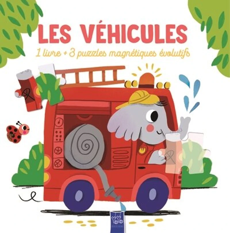 Les véhicules : 1 livre + 3 puzzles magnétiques évolutifs: 1 livre + 3 puzzles magnétiques évolutifs