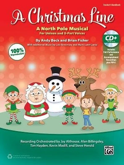 A Christmas Line: A North Pole Musical For Unison And 2-part Voices (kit), Book And Enhanced Cd